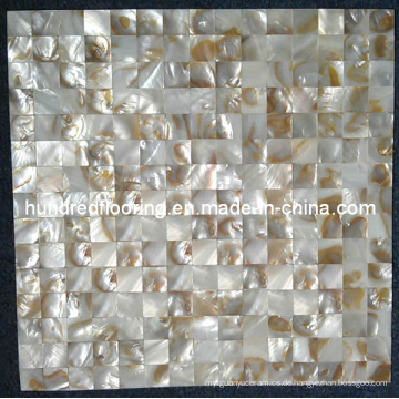 Schillernde chinesische Fluss Shell Mosaik Fliese (HMP61)